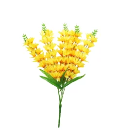 Yellow Orchid Flower 5 Branch 67cm