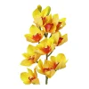 Yellow Orchid With Pink Stamen 71cm