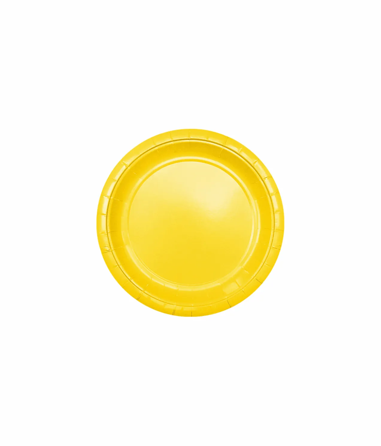 Yellow Paper Plates 20x7in