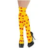 Yellow Party Stocking with Red Polka Dots