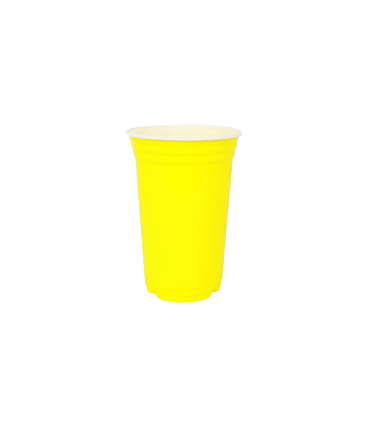 Yellow PP Plastic Cups 10oz 25pk