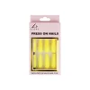 Yellow Press On Nails 24pc