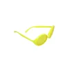 Yellow Round Party Glasses 16 x 8cm